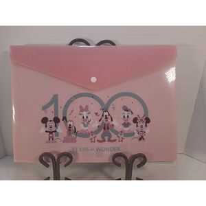 5 Pc Disney 100 Years Of Wonder Snap Document Holder, Craft Supplies,‎ School